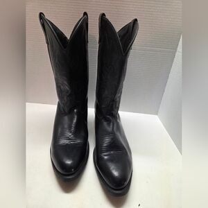 Laredo Black Western Leather Cowboy Boots Mens Size 13 D